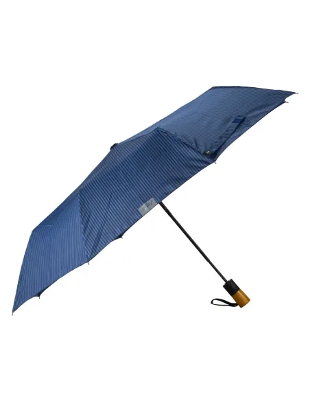 Classic short automatic men's umbrella blue