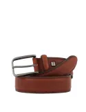 Piquadro natural leather belt brown