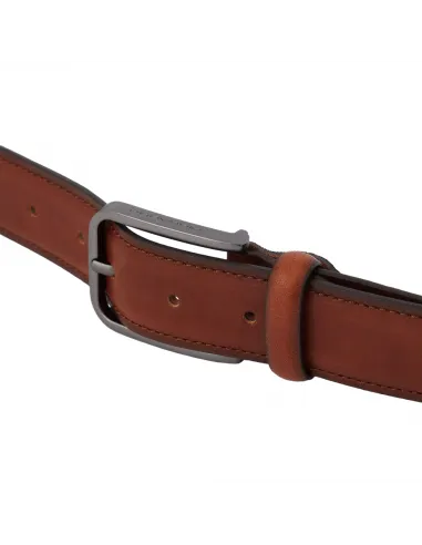 Piquadro natural leather belt brown