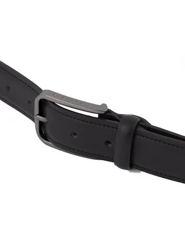 Piquadro Gürtel aus Naturleder, schwarz