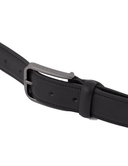 Piquadro Gürtel aus Naturleder, schwarz