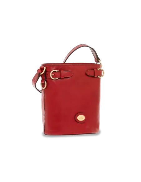 The Bridge Biba leder Beuteltasche rot