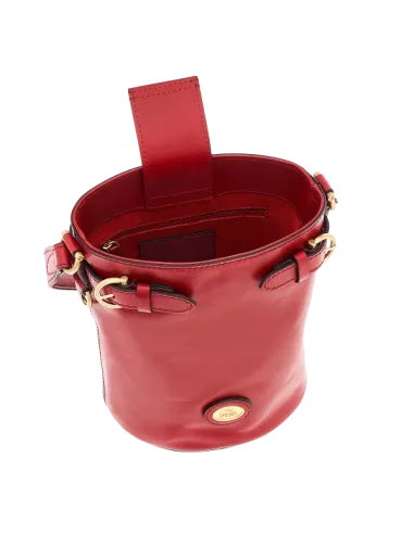 The Bridge Biba leder Beuteltasche rot