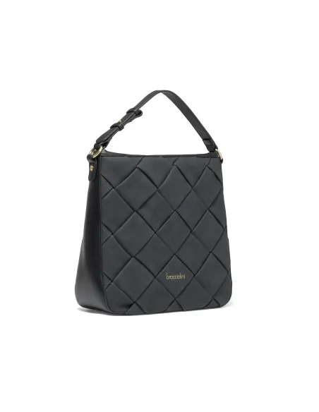 Braccialini Icons nabuk Shoulder bag black