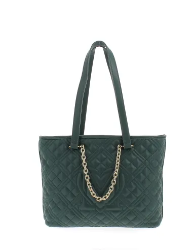 Shopping trapuntata Love Moschino verde