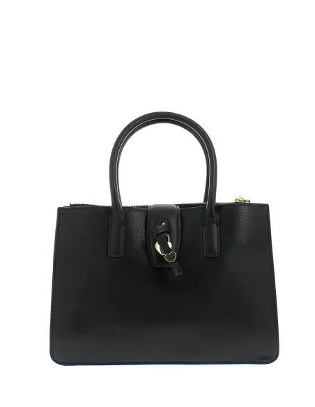 Love Moschino handbag with adjustable, removable shoulder strap black