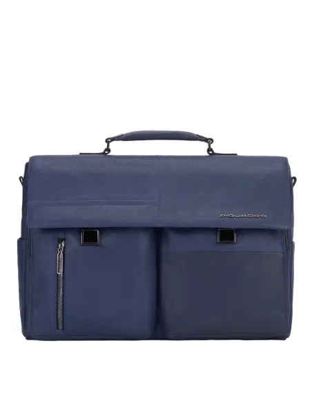 Piquadro Ronnie Computer portfolio briefcase blue