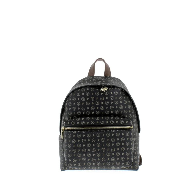 Pollini Heritage Damenrucksack schwarz-braun