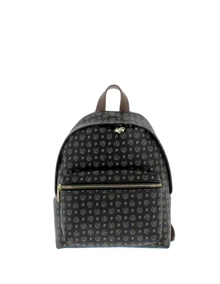 Zaino donna Pollini Heritage nero-marrone