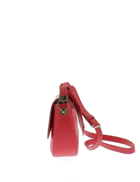 Borsa a tracolla con pattina Love Moschino rossa