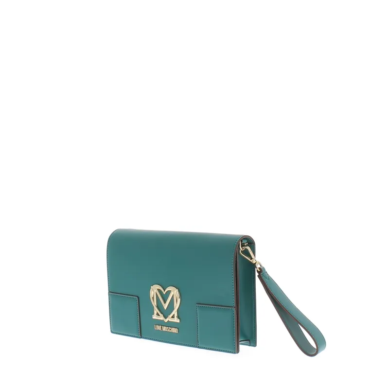 Clutch Love Moschino verde 2