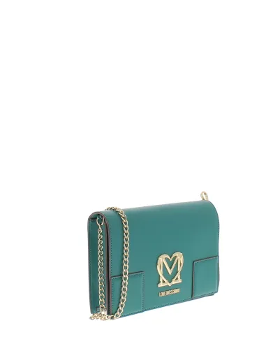 Clutch Love Moschino verde