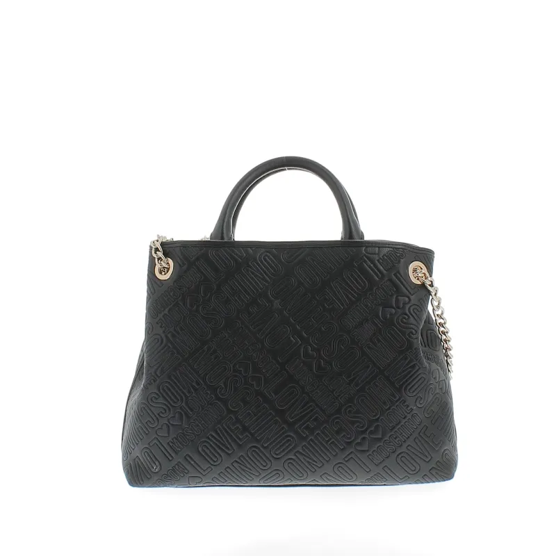 Love Moschino handbag with two compartments black