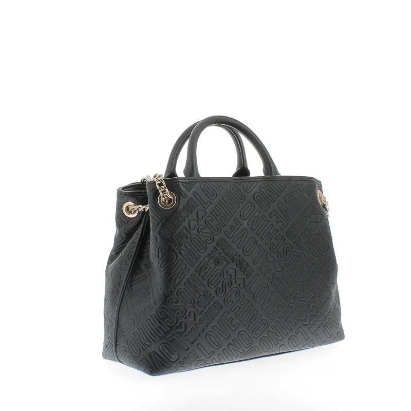 Love Moschino handbag with two compartments black 2