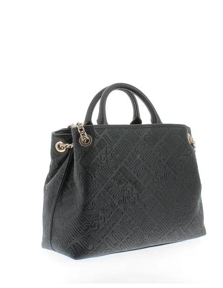 Love Moschino handbag with two compartments black