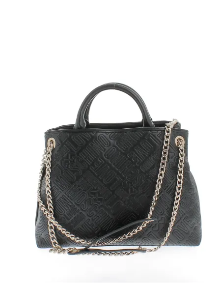 Love Moschino handbag with two compartments black