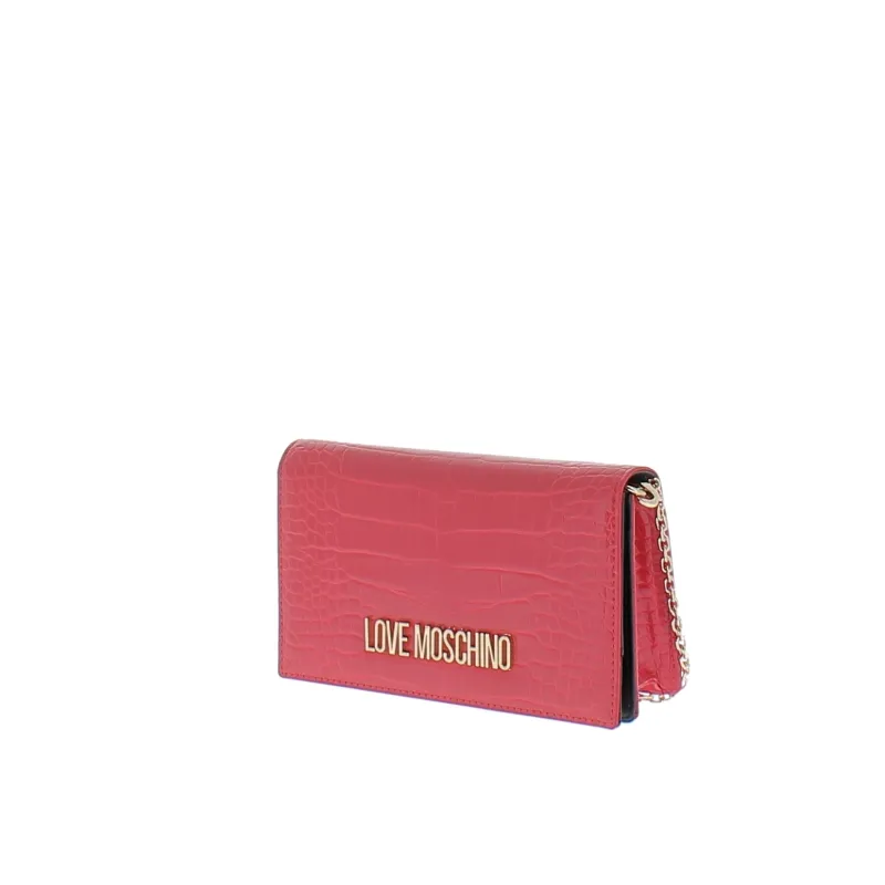 Clutch-Tasche mit Kokosnuss-Effekt Koralle 2