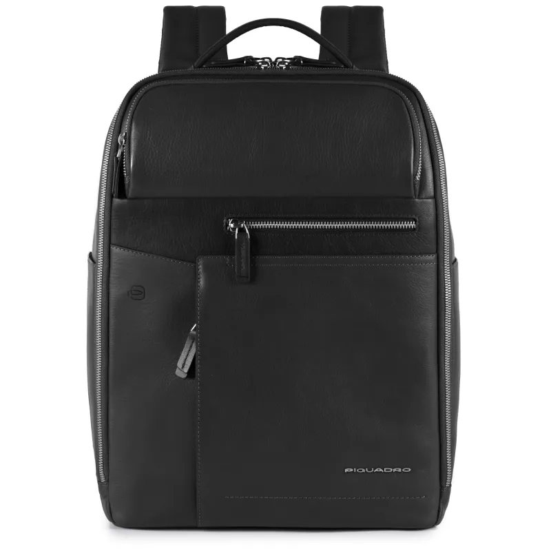 Piquadro Cary leather backpack