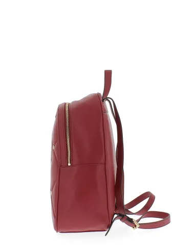 Zaino Pollini con inserti heritage rosso nero