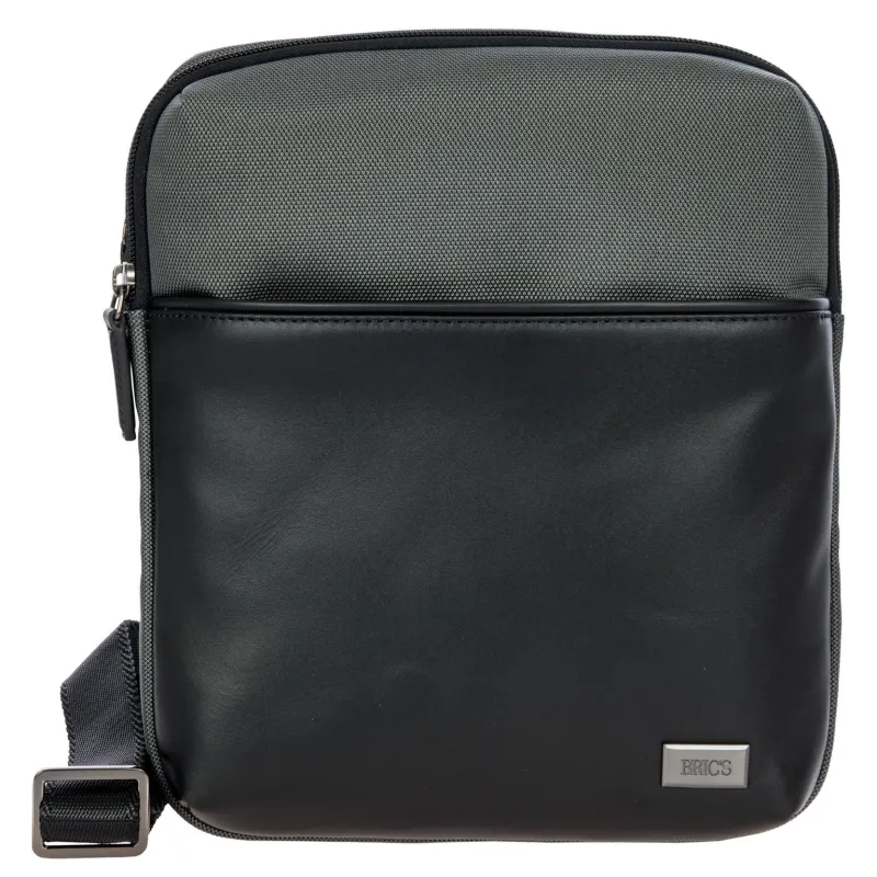 Brics Monza Expandable men's cross-body grey-black