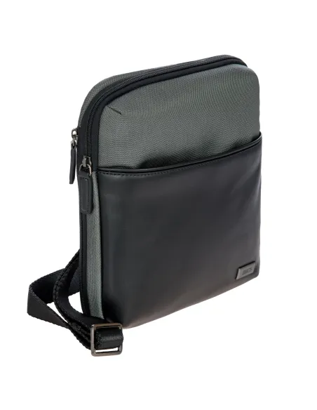 Brics Monza Expandable men's cross-body grey-black