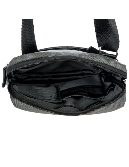 Brics Monza Expandable men's cross-body grey-black