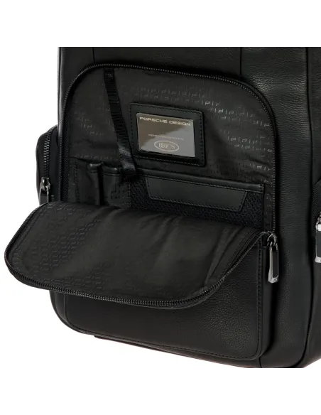 Porsche Roadster Mittlere Leder-Rucksack schwarz