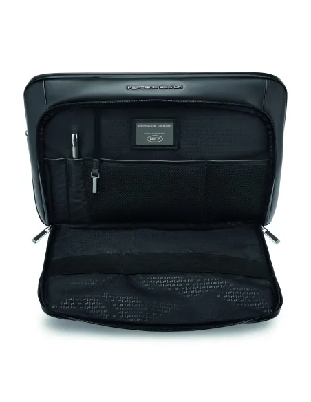 Porsche Design Notebooktasche aus Nylon mit Naturlederdetails