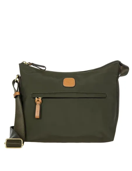 Brics X-Collection Medium Shoulder bag olive green