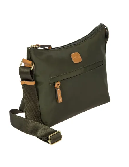Brics X-Collection Medium Shoulder bag olive green