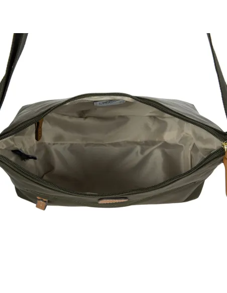 Borsa a tracolla piccola Brics X-Collection verde oliva