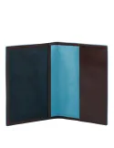 Piquadro Blue Square Leder Reisepasshalter braun