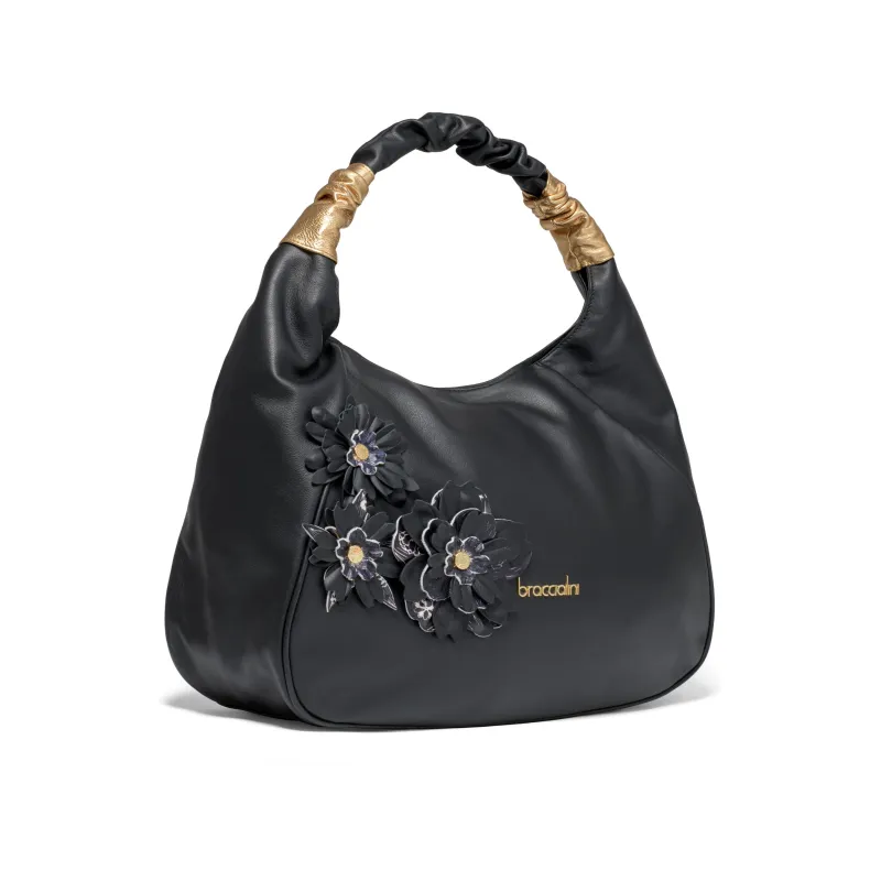 Braccialini Sara Hobo-Tasche schwarz 2