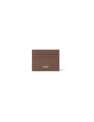 Braccialini credit card case dark brown