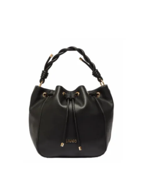 Liu Jo Bucket bag with braided handle black