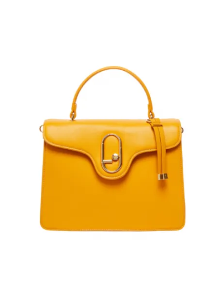 Borsa un manico con pattina Liu Jo gialla