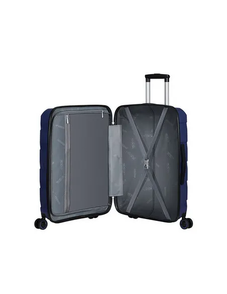 American Tourister Air Move Großer 4-Rollen-Koffer blau
