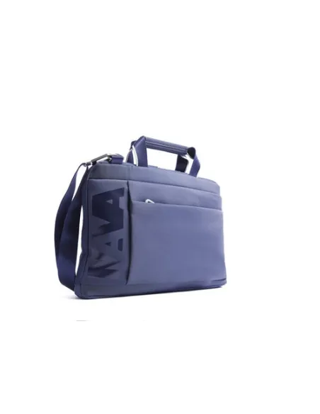 Nava Design slim laptop briefcase blue