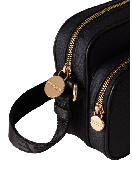 Borbonese Small shoulder bag in recycled fabric