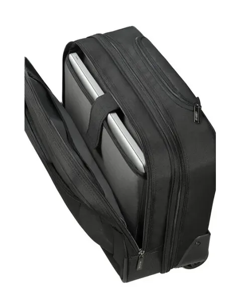 American Tourister At Work document bag with wheels black-orange