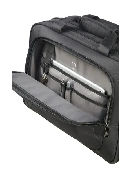 American Tourister At Work document bag with wheels black-orange