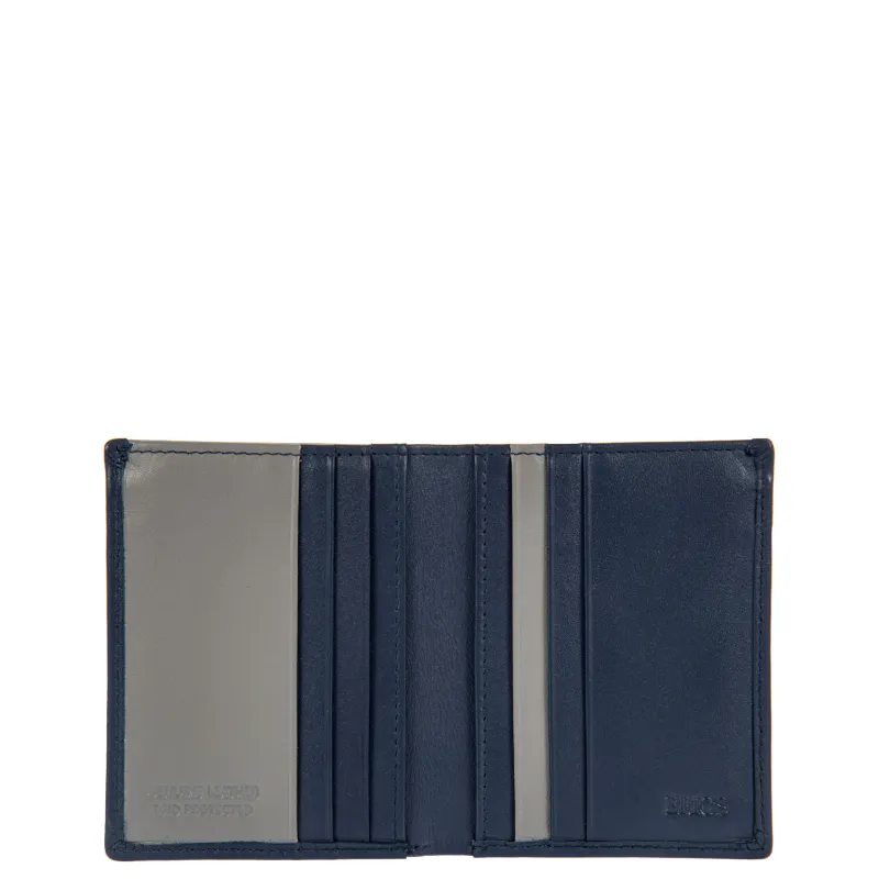 Bric's Bernina Vertical men's wallet blue