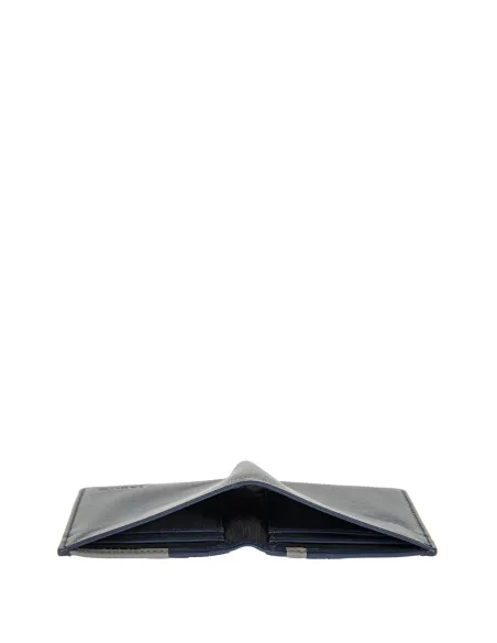 Portafogli verticale piccolo in pelle Bric's Bernina blu