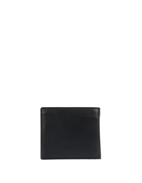 Portafogli compatto in pelle Bric's Bernina nero