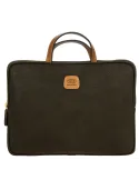 Slim 14" laptop briefcase Life olive green