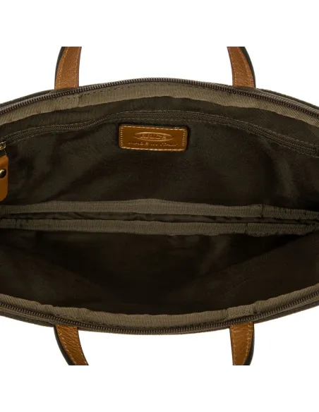 Brics Life Schlanke 14"-Laptop-Tasche Olivgrün