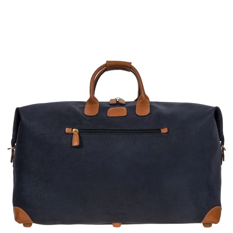 Bric's Life Fabric and leather duffle bag
