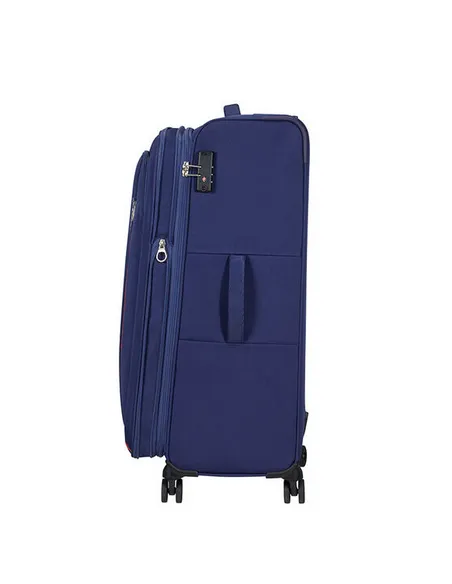 American Tourister Hyperspeed Großer, erweiterbarer Trolley blau