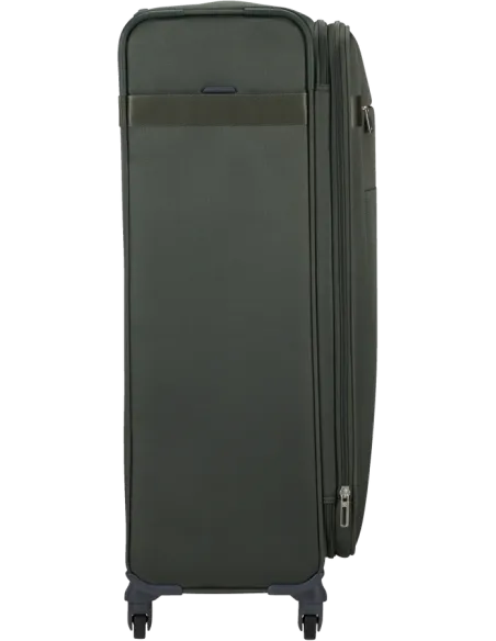 Large expandable suitcase Samsonite Citybeat green