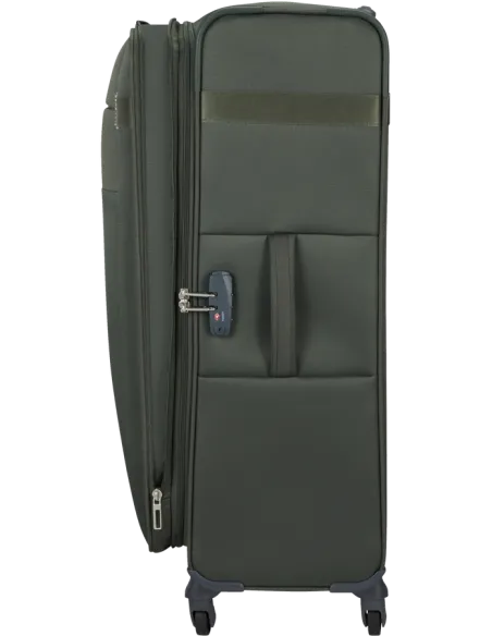 Large expandable suitcase Samsonite Citybeat green